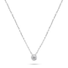 Brilio Silver Elegantní stříbrný náhrdelník se zirkonem NCL86W