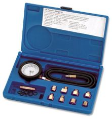 ASTA Tester tlaku motorového oleje, 0 - 7 bar, univerzální, s adaptéry - ASTA