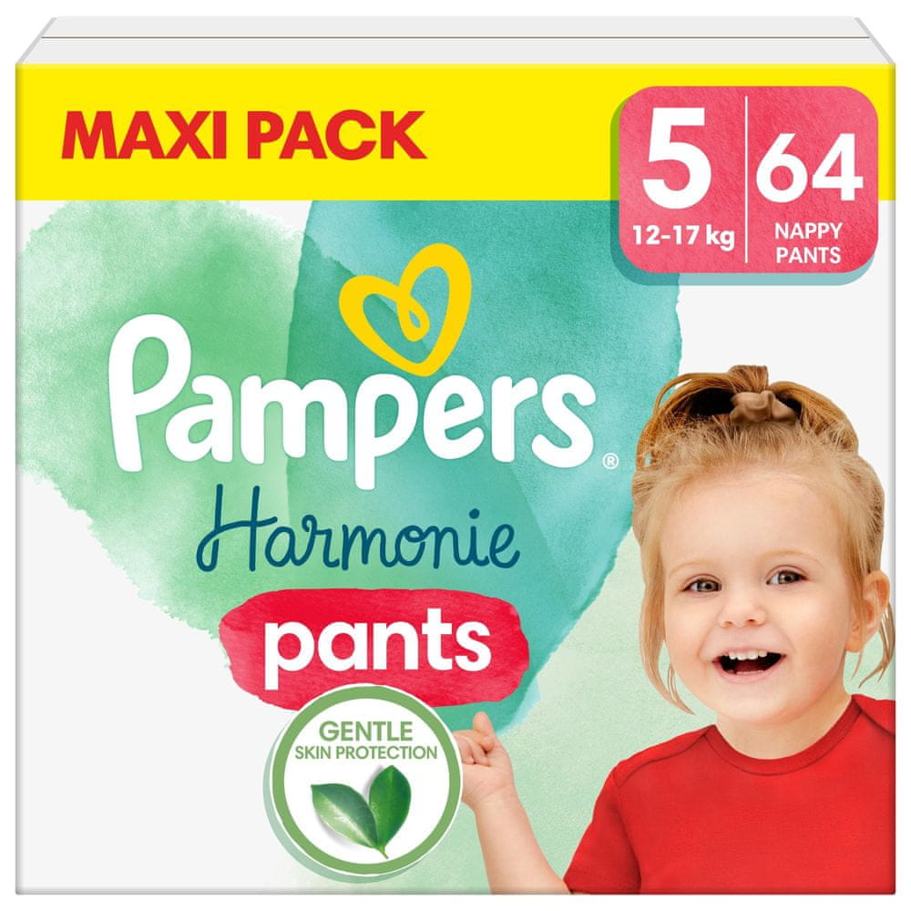 Levně Pampers Harmonie Pants Plenkové kalhotky vel. 5 (64 ks plenek) 12-17 kg