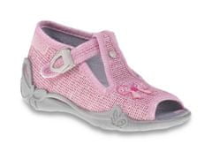 Befado dívčí sandálky PAPI 213P104 světle růžové, mašlička, velikost 20