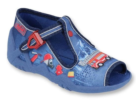 Befado chlapecké sandálky SNAKE 217P101 modré, hasiči
