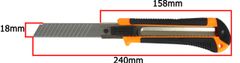MAR-POL Nůž odlamovací na tapety ABS 100x18x0,5 M51086