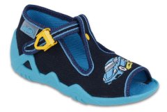 Befado chlapecké sandálky SNAKE 217P100 tmavě modré, auto, velikost 21