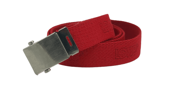 Levis textilní úzký unisex pásek-červený