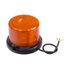 CARCLEVER LED maják, 12-24V, 96x0,5W, oranžový, pevná montáž, ECE R65 R10 (wl323fix)