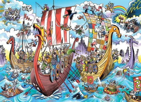 Cobble Hill Puzzle DoodleTown: Vikingská výprava 1000 dílků