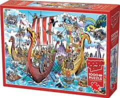 Cobble Hill Puzzle DoodleTown: Vikingská výprava 1000 dílků