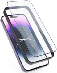 EPICO Edge To Edge ochranné sklo pro iPhone 14 Pro Max - 2ks s instalačním rámečkem, 69512151300014