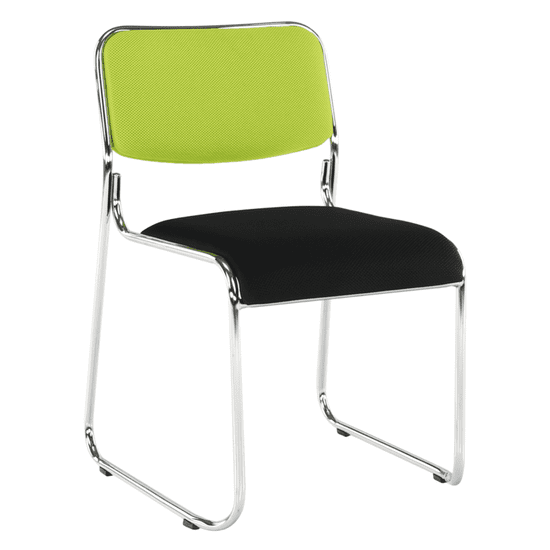 KONDELA Zasedací židle, zelená/černá síťovina, BULUT