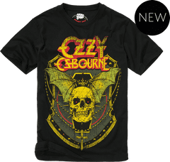 BRANDIT tričko Ozzy T-Shirt Skull černá Velikost: M