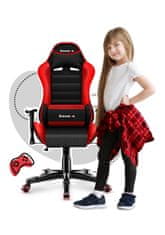 Huzaro Dětská herní židle Ranger 6.0 Red Mesh