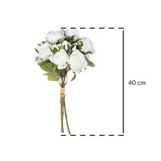 Atmosphera Kytice bílých růží, 40 cm, květinová dekorace