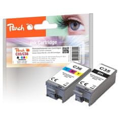 Peach Inkoustová náplň Canon PGI-35/ CLI-36 MultiPack, 1x8, 5ml, 1x11ml, kompatibilní