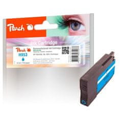 Peach Inkoustová náplň HP F6U12AE, No. 953, 10 ml kompatibilní - modrá