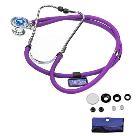 Little Doctor Speciální stetoskop Rappaport Little Doctor 72 cm dvojitá hlavice - fialová