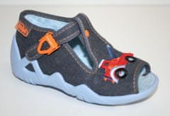 Befado chlapecké sandálky SNAKE 217P018 modro-šedé, auto