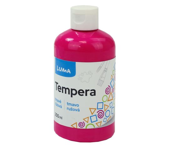 LUMA trading Barva temperová 250ml tmavě růžová