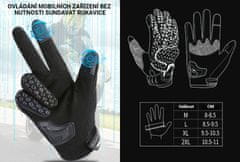 SEFIS letní reflexní rukavice na motocykl / kolo / koloběžku - Velikost rukavic : M