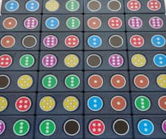 Domino klasik barevný 28 kostek