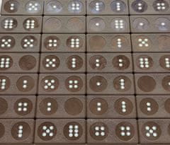 YOMENY Domino klasik hnědý 28 kostek