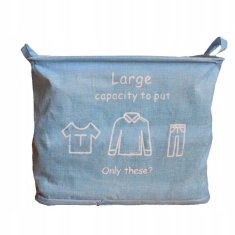 INNA Rozšiřitelný textilní organizér do koše na prádlo koš na prádlo SKVANDA HOME 60l odstíny modrá