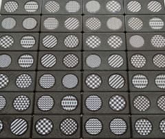 YOMENY Domino Černobílá grafika - černý kámen, 28 hracích kostek 