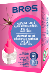 BROS náhradní tekutá náplň do odpařovače proti komárům pro děti 1ks
