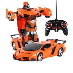 shumee Auto Robot Transformers 2v1 dálkové ovládání R/C Light Sound Drift Orange