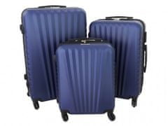 Gravitt Sada 3 Cestovních kufrů skořepinové, M/L/XL tmavě modrá