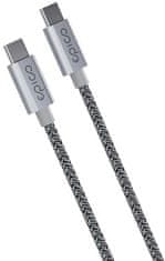 EPICO 240W USB-C na USB-C opletený kabel 2m 9915141300019 - vesmírně šedá