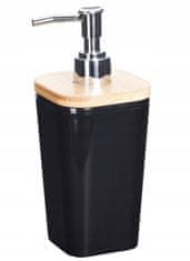 Koopman Koupelnový dávkovač tekutého mýdla černý 17 cm