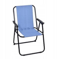 PSB Skládací zahradní židle modrá 53 x 76 cm