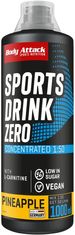 Body Attack Sports Drink Zero Mix 1:50, 1000 ml, koncentrát pro přípravu nízkokalorického nápoje, Grappefruit