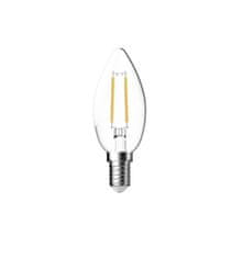 NORDLUX Čirá LED svíčka Filament 1,2 až 4 W W, 2700/4000K - 2700 K - 4 W - 470 lm