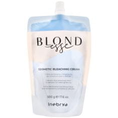 Inebrya Blondesse Bleaching cream - krémový rozjasňovač, Efektivně zesvětluje vlasy až o 8 tónů, Neutralizuje oranžové odlesky, 500g
