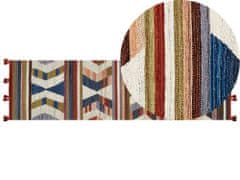 Beliani Kelimový koberec 80 x 300 cm vícebarevný MRGASHAT