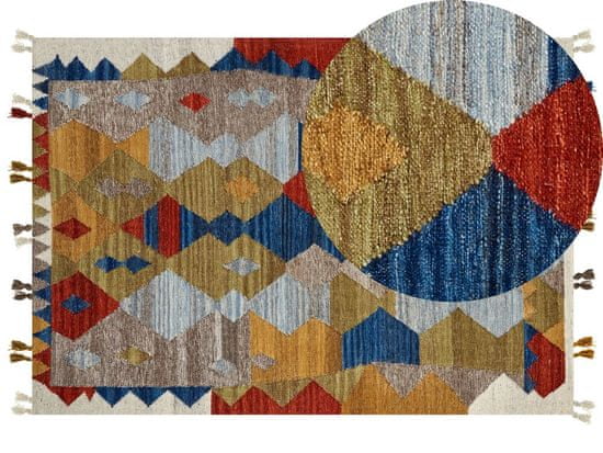 Beliani Kelimový koberec 160 x 230 cm vícebarevný ARZAKAN