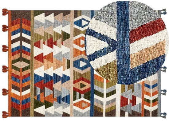 Beliani Kelimový koberec 160 x 230 cm vícebarevný KAGHSI