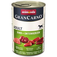 Animonda Konzerva Gran Carno hovězí + kachní srdce 400 g