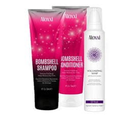 ALOXXI  Bombshell objemový šampon, kondicionér a pěna 2x236/196 ml