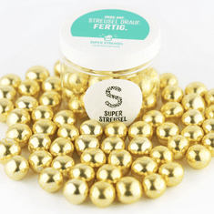 Čokoládové perly XL 130g zlaté 
