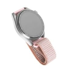 FIXED Nylonový řemínek FIXED Nylon Strap s Quick Release 22mm pro smartwatch, růžově zlatý