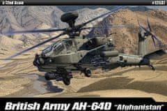 Academy Hughes AH-64 Apache, britská armáda, Afghánistán, Model Kit 12537, 1/72