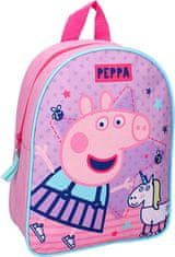 Vadobag Dětský batoh Prasátko Peppa Party 28cm růžový