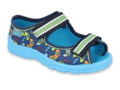 Befado chlapecké sandálky MAX 969X160 modré, potisk, velikost 30