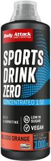Body Attack Sports Drink Zero Mix 1:50, 1000 ml, koncentrát pro přípravu nízkokalorického nápoje, Grappefruit