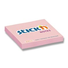 Kores Samolepicí bloček Hopax Stick’n Pastel Notes 76 × 76 mm, 100 listů, růžová