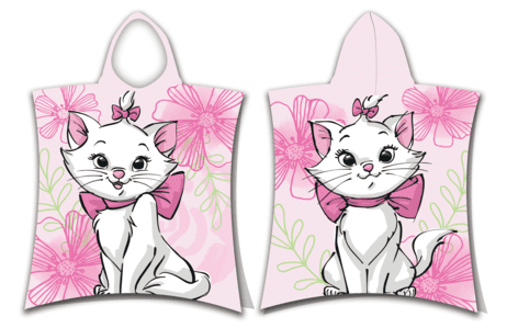 Levně Jerry Fabrics Pončo Marie Cat "Pink flower"