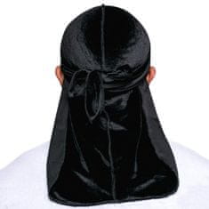 Northix Pokrývka hlavy - měkký polyester - černá 