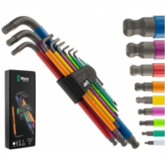 sapro Sada imbusových klíčů 1,5-10 190mm Wera 950/9 Hex-Plux Multicolour, 9dílná